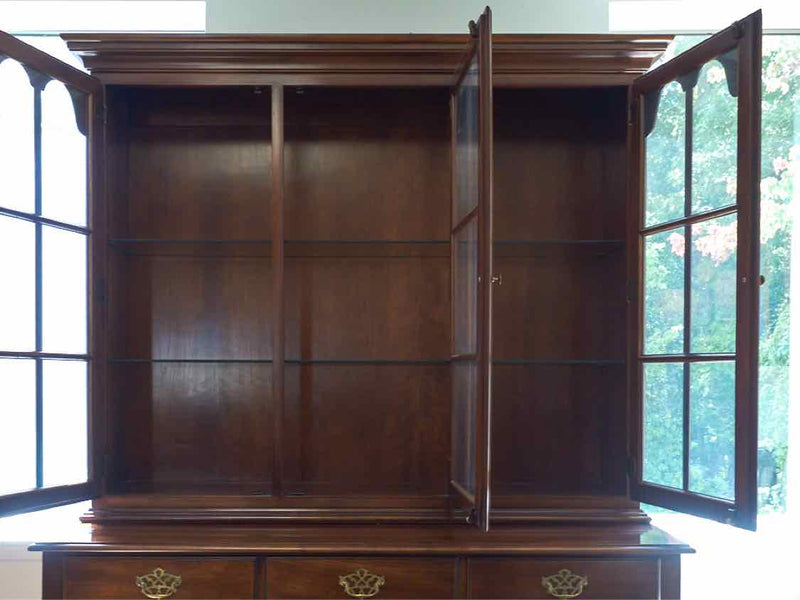 Colonial Cherry Two Piece China Cabinet