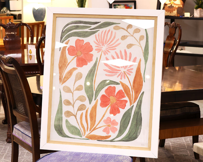 "Floral Abstract II" Framed Print