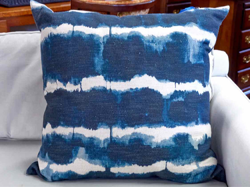 Blue & White Accent Pillow