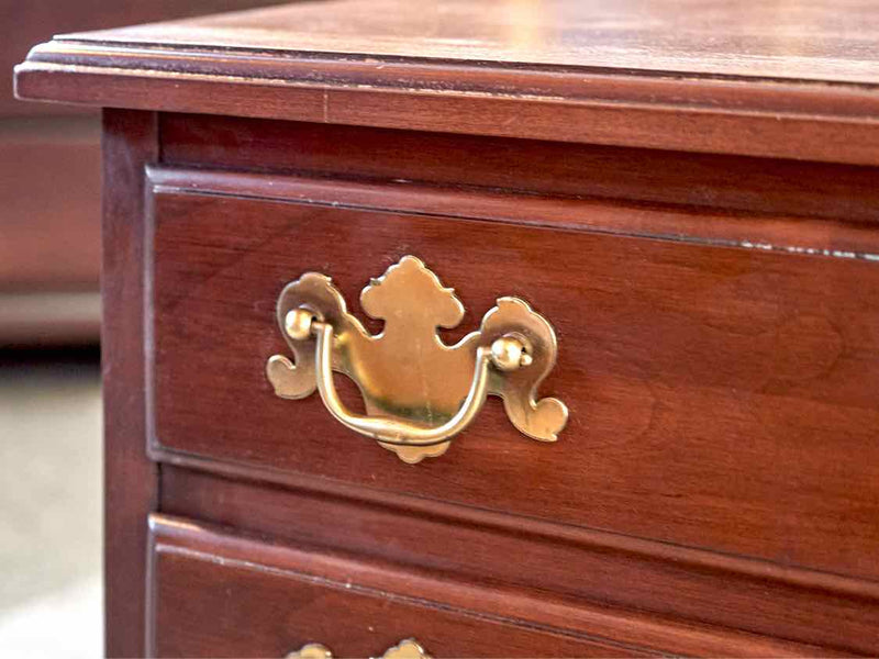 Henkel Harris  Solid Cherry 4 Drawer Nightstand with Chippendale Brass Hardware