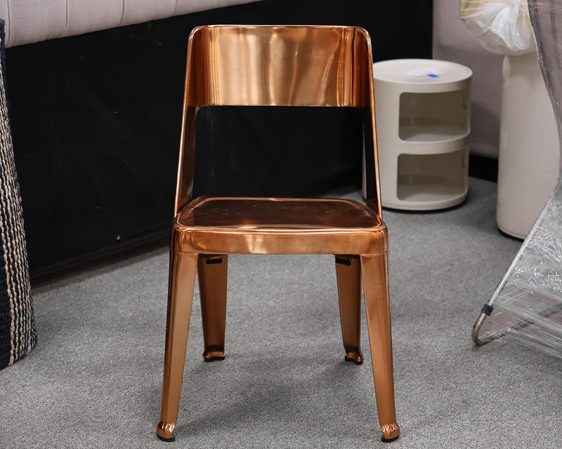 Anthropologie Metal Desk Chair in Copper Finish