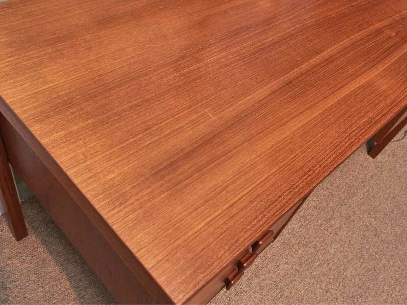 Domino Mobler Teak 6 Drawer Desk Includes 1 Key