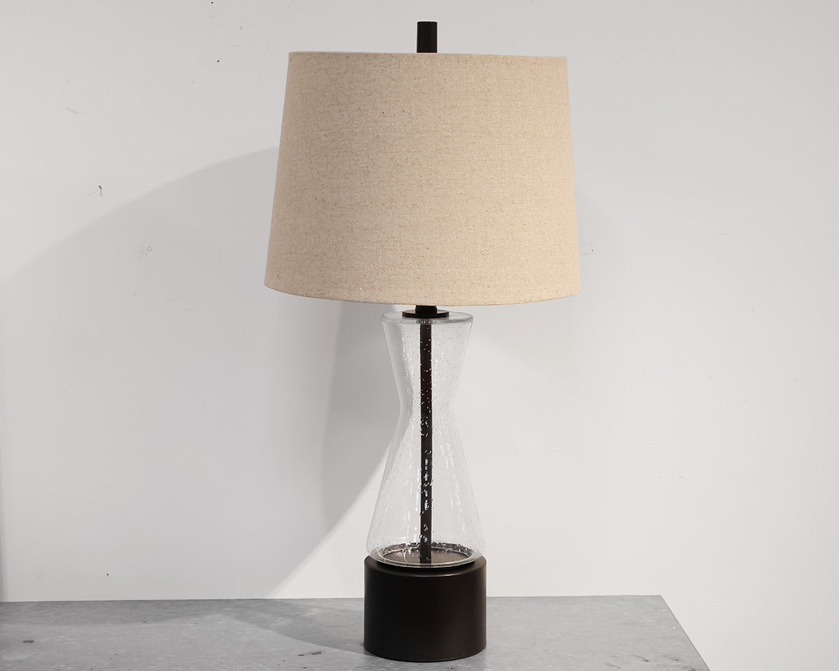 "Ketter Bronze" Glass Table Lamp