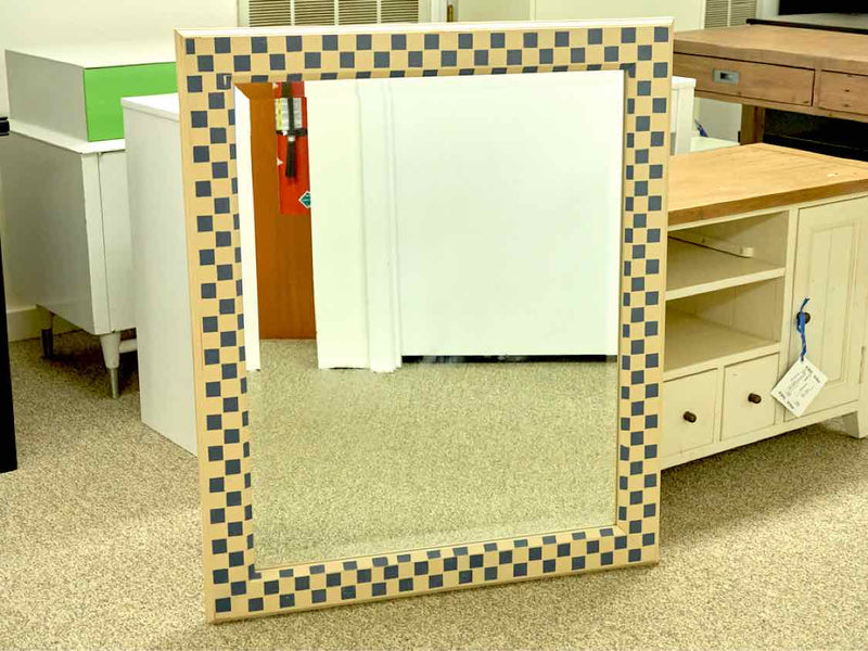 Custom Checkered Pattern Wall Mirror