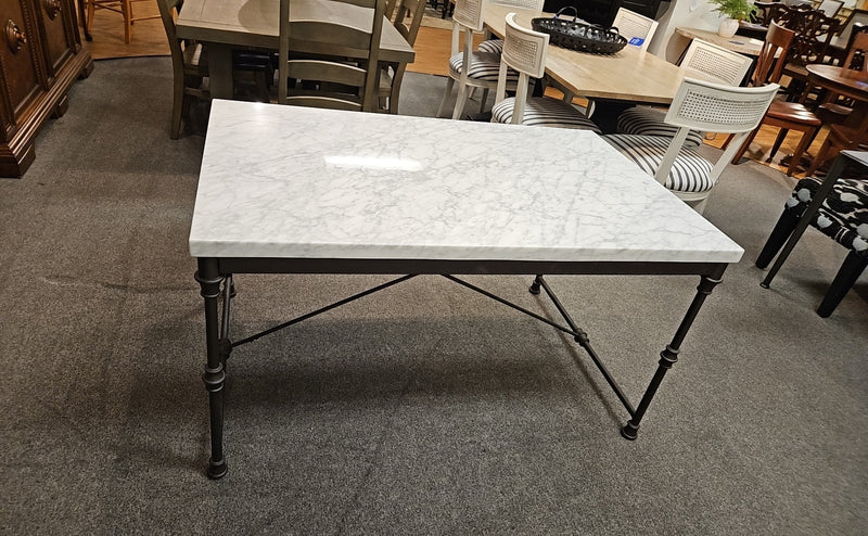 Crate & Barrel Marble Top Dining Table