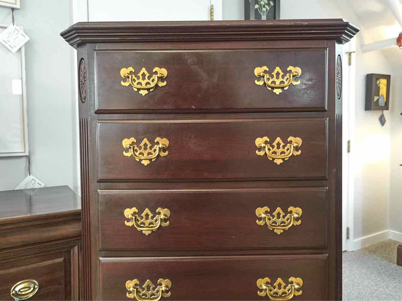 Ethan Allen Dark Stain Cherry 7 Drawer  Lingerie Chest