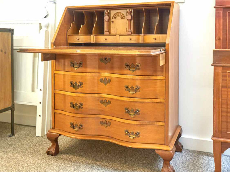 Maddox Furniture Serpentine Front  Secretary Desk