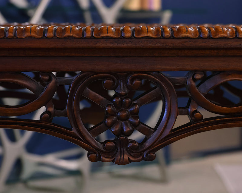 Mahogany Carved Tea Table