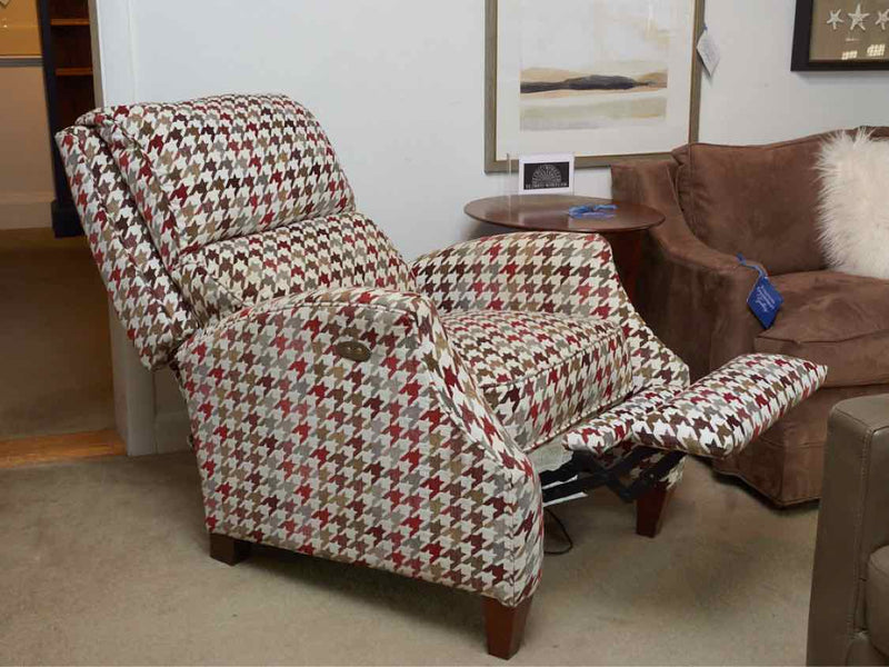 Lane Furniture 'Heritage Home' Electric Recliner In  Houndstooth Upholstery