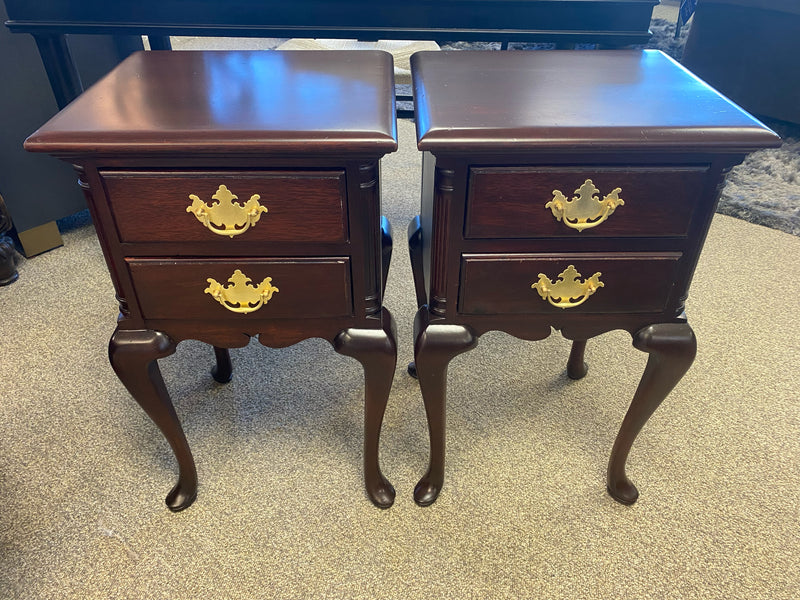 Pair of Paine Furniture Mahogany Nightstands