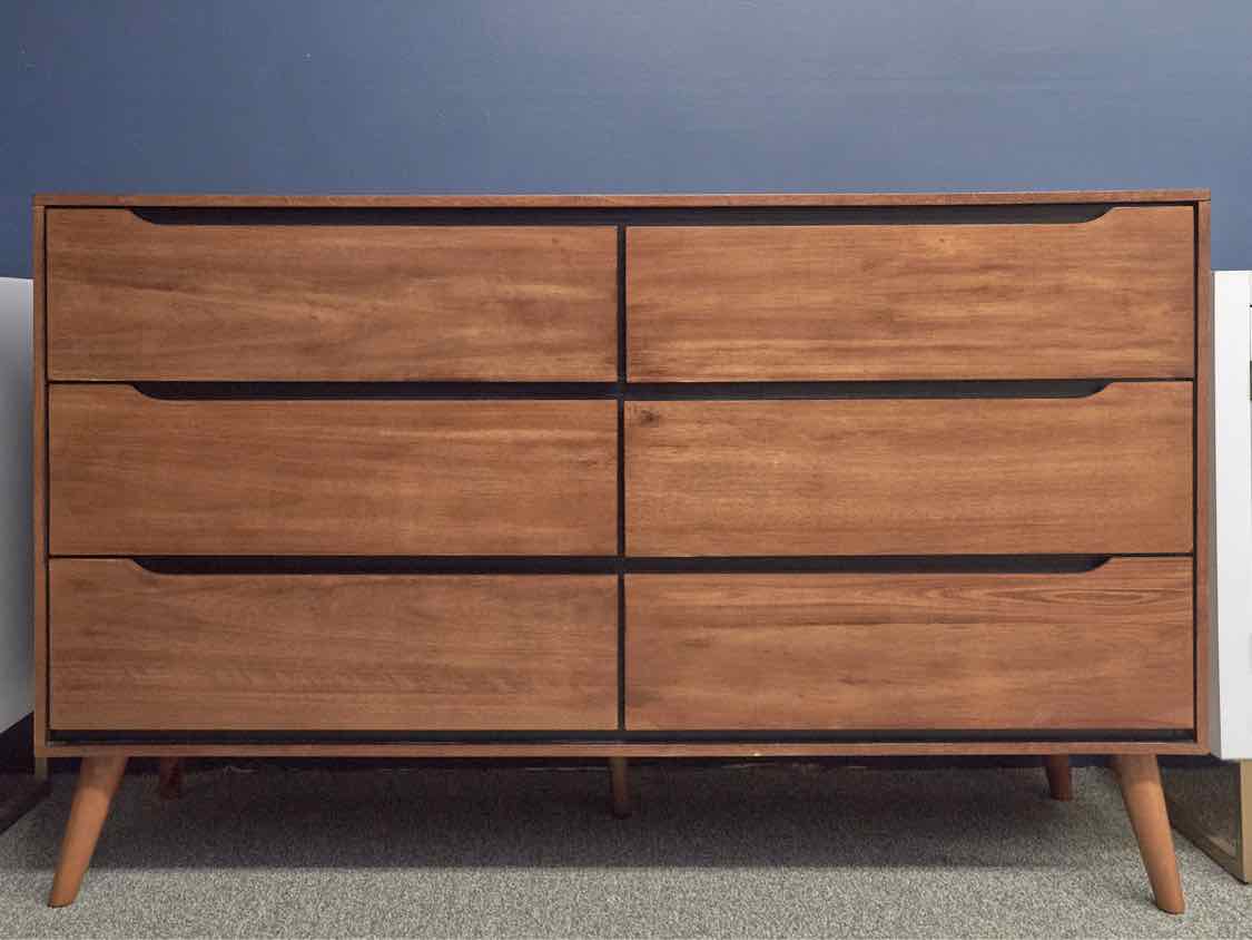 MCM Cherry Six Drawer Dresser