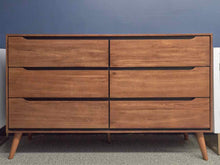 MCM Cherry Six Drawer Dresser