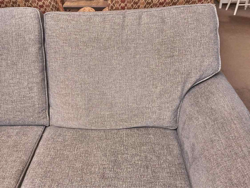 Klaussner  Grey Tweed 3 Cushion Upholstered Sofa