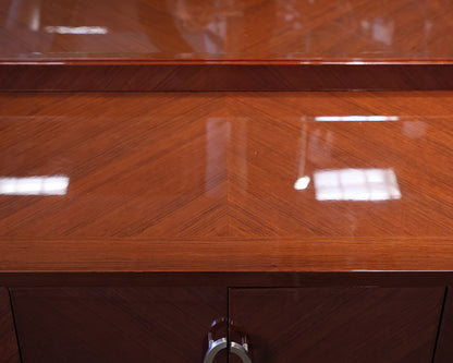 Rosewood Lacquer Dresser with Mirror