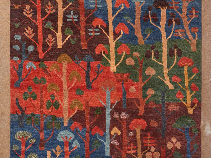 "Forest" Wool Large Runner Hand Made in Nepal