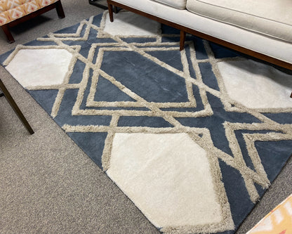 West Elm  'Tapis Alfombra' Wool Gray & Beige Area Rug