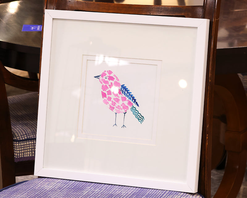 "Conversation Birds IC" Framed Print