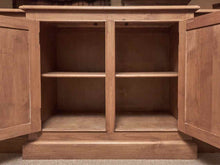 Redford House 'Livingston' Stained Alder Wood 4 Door 3 Shelf Credenza