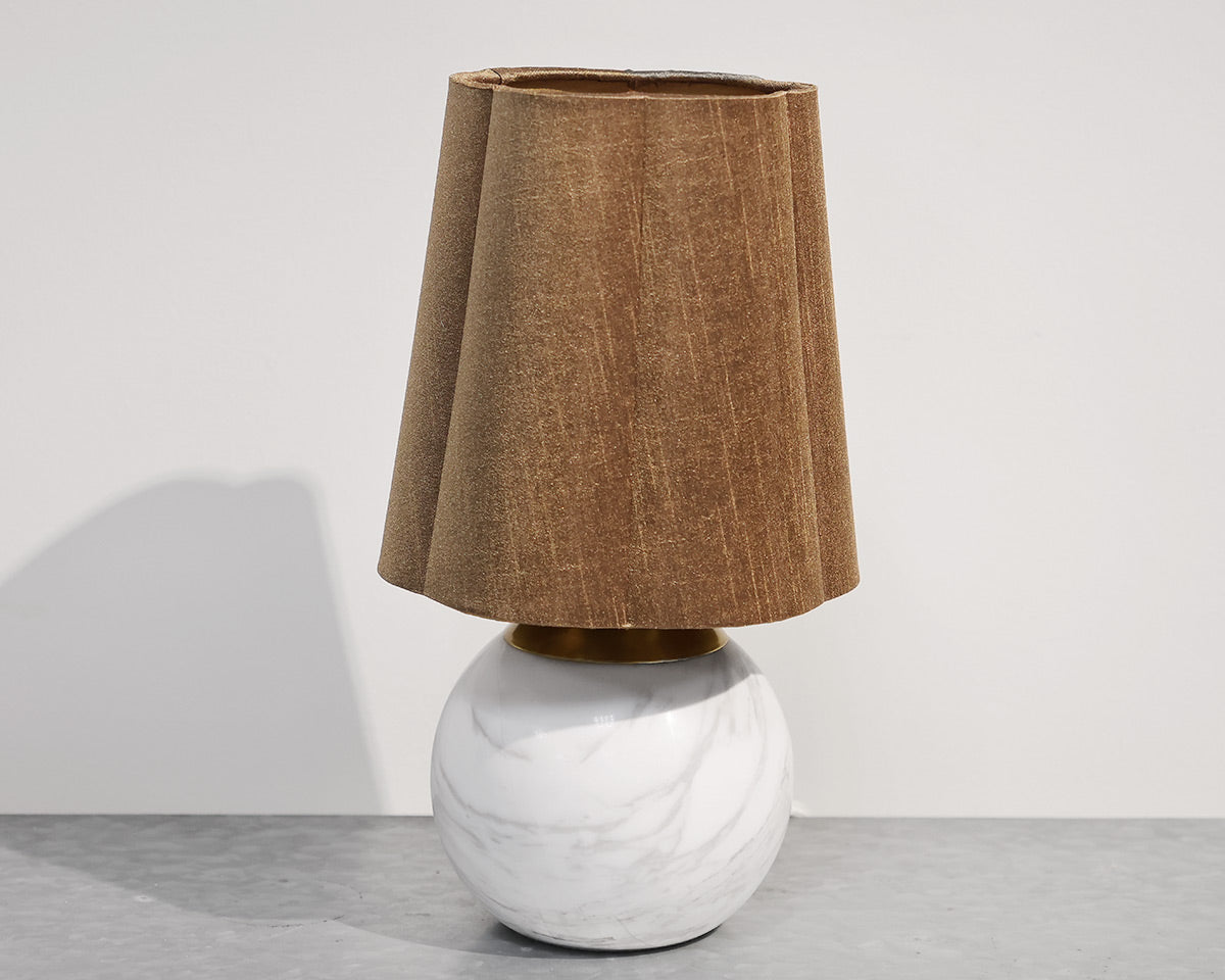 "Rosalind" Marble and Steel Accent Lamp