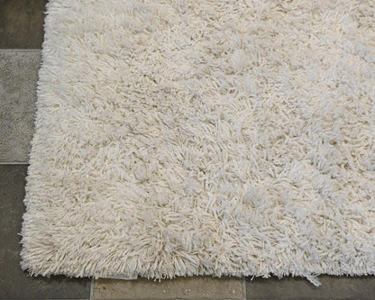 Crate & Barrel Ivory Shag Area Rug